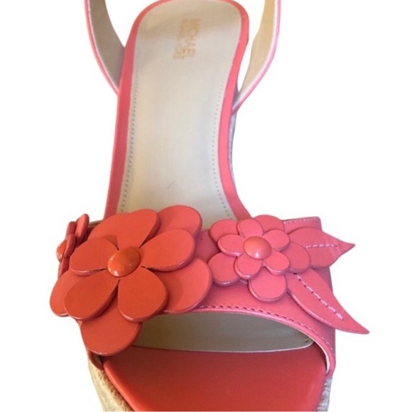 Michael Kors Floral Espadrilles Wedge Sandals - Picture 3 of 6